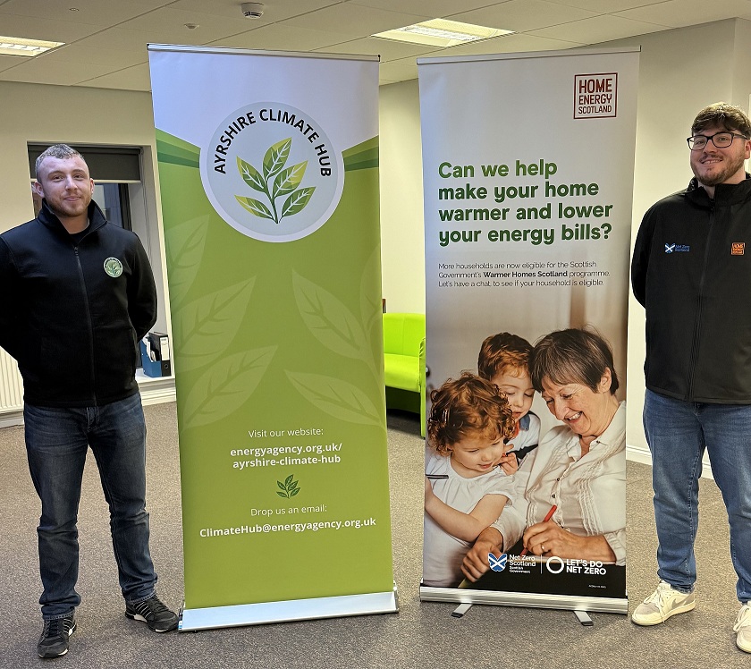 Staff at the Ayrshire Climate Hub