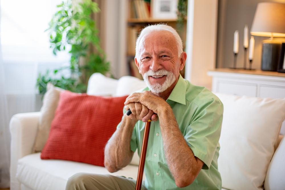 Happy senior citizen 
