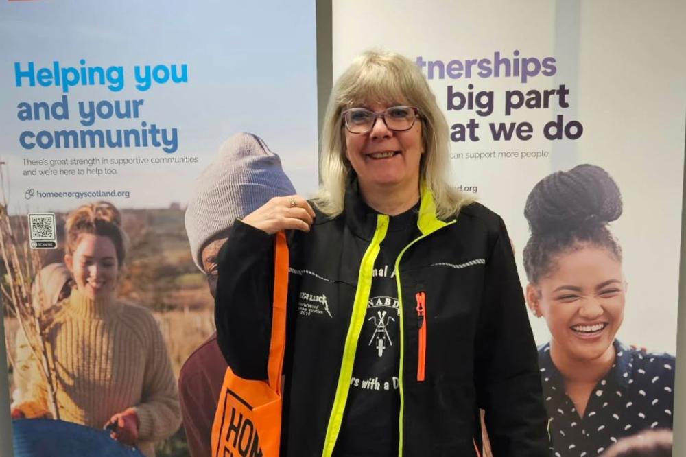 Home Energy Scotland quiz winner Sandie